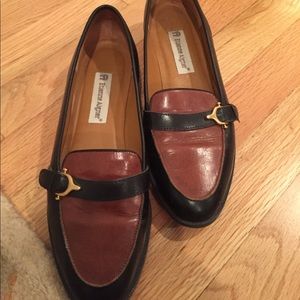 Aigner lightly used 8.5 leather loafers